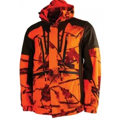 Veste de chasse softshell SL TEX orange camo*Somlys Best