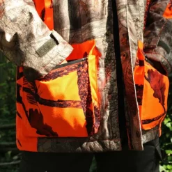 Veste de poste à capuche Warm Hunt 4 chaude camo orange M à 3XL*Treeland Clearance