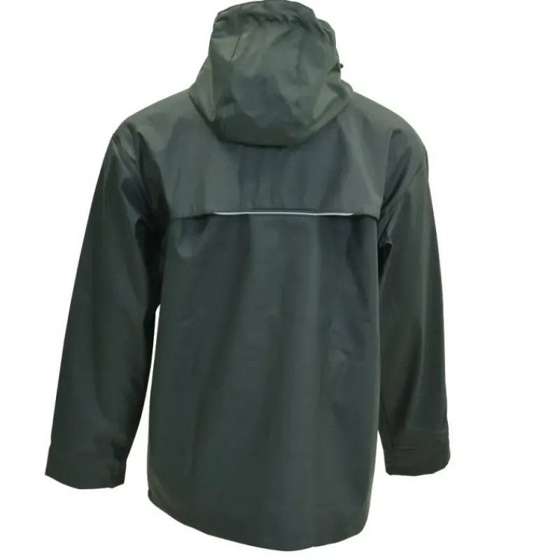 Veste imperméable EN 13688 polyuréthane PVC kaki foncé M à 3XL*LMA New