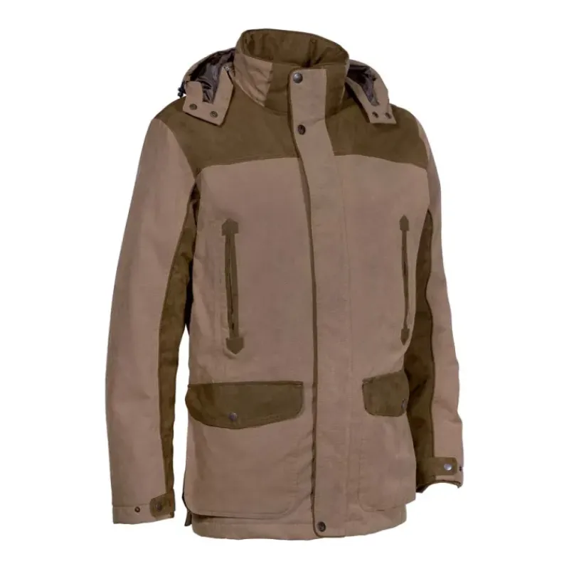 Veste Rambouillet imperméable polyester bicolore marron XL à 3XL*Percussion New
