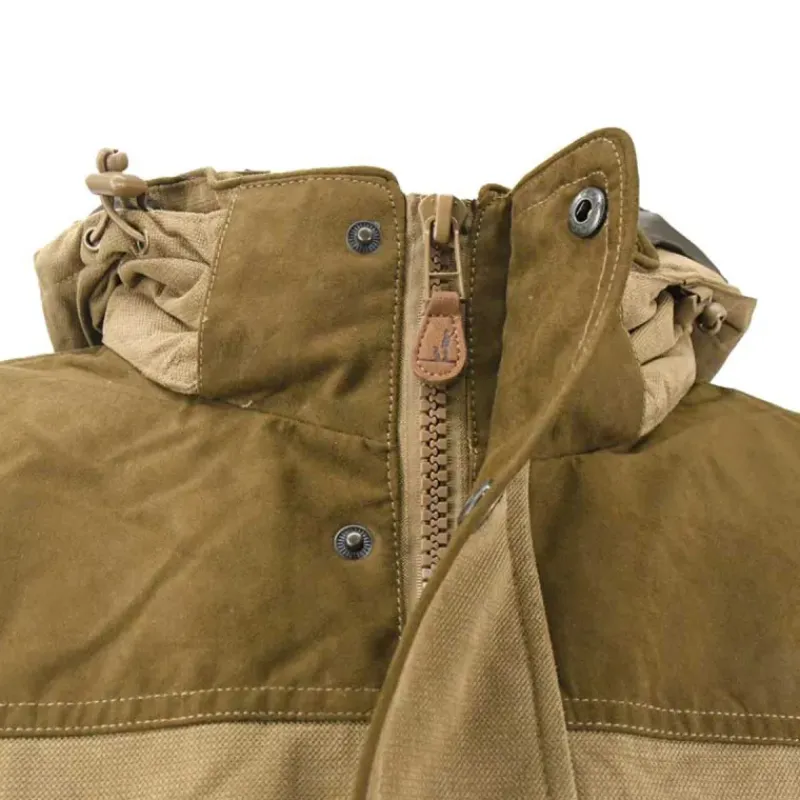 Veste Rambouillet imperméable polyester bicolore marron XL à 3XL*Percussion New