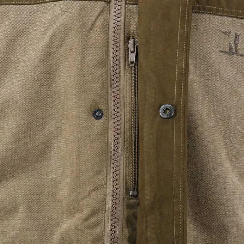 Veste Rambouillet imperméable polyester bicolore marron XL à 3XL*Percussion New