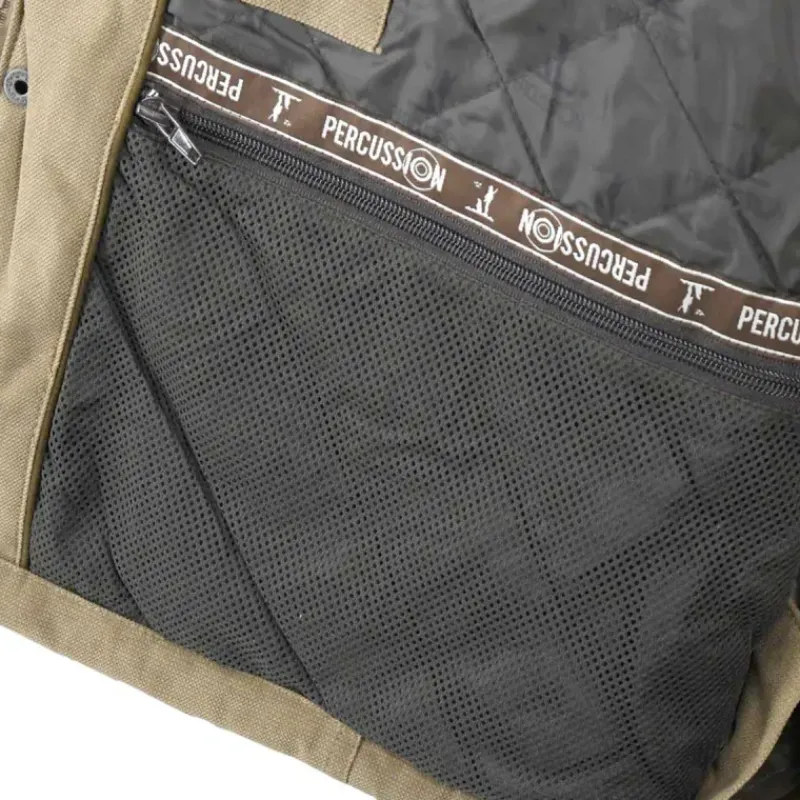 Veste Rambouillet imperméable polyester bicolore marron XL à 3XL*Percussion New