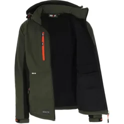 Veste Softshell Trystan Homme - Noire & Kaki - ®*Herock
