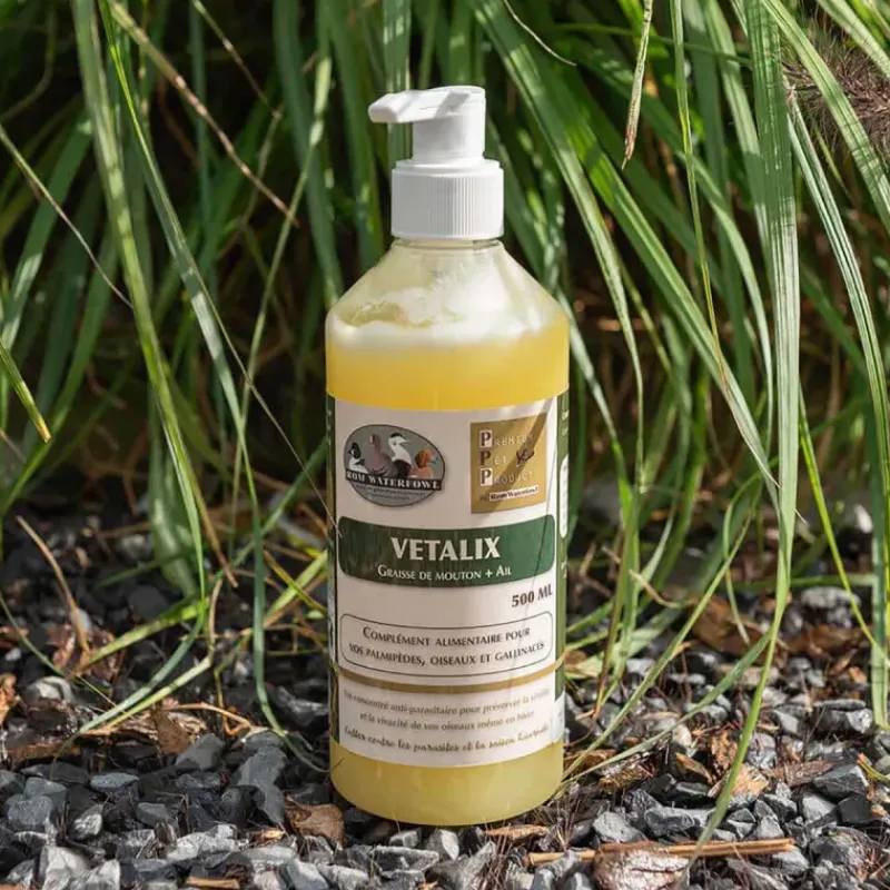 Vetalix Graisse de Mouton et Ail - Complément Nutritionnel pour Oiseaux 500ml*ROMWATERFOWL Online